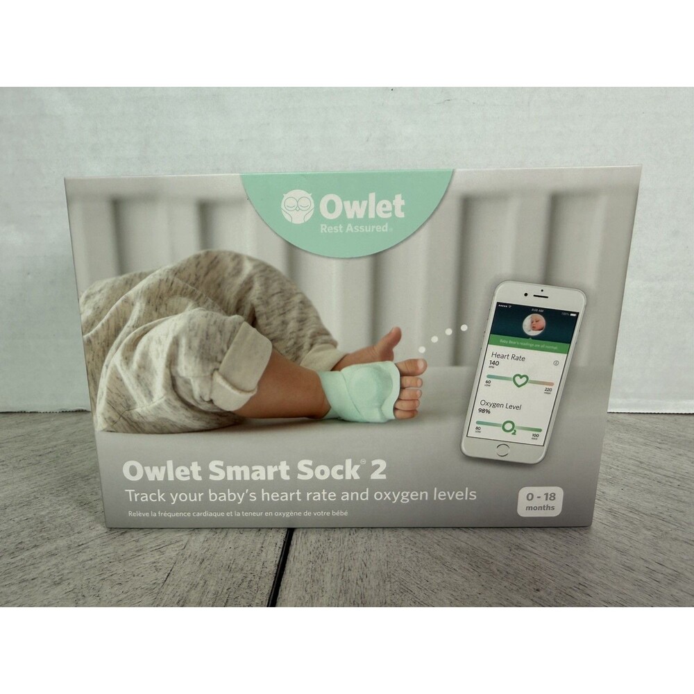 Owlet Smart Sock 2 Baby Heart Rate & Oxygen Level Health Monitor Tested